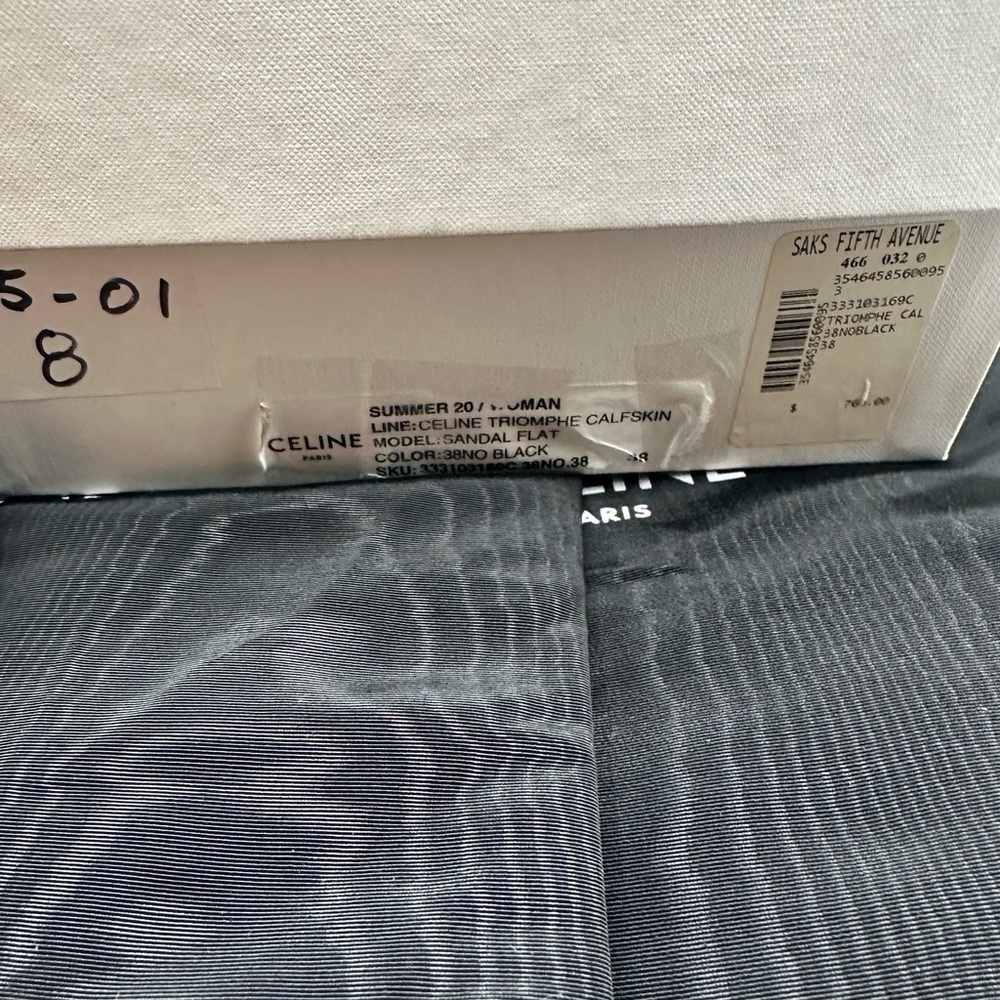 Celine triomphe sandals black - Picture 5 of 7